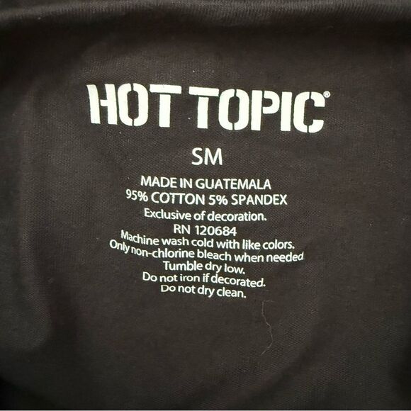 Hot Topic SM Black Mushroom Heart Halter Tank Top Cute & Trendy - Picture 4 of 4